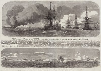 El Bombardeo de Odesa por el Escuadrón de Vapor Inglés y Francés de Edwin Weedon